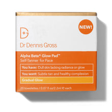 Cargar imagen en el visor de la galería, Dr Dennis Gross - ALPHA BETA GLOW PAD SELF-TANNER GRADUAL GLOW
