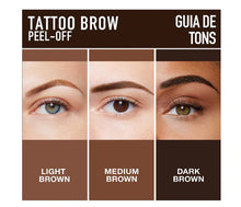 Cargar imagen en el visor de la galería, Maybelline - (Medium Brown) TATTOO BROW GEL TINT
