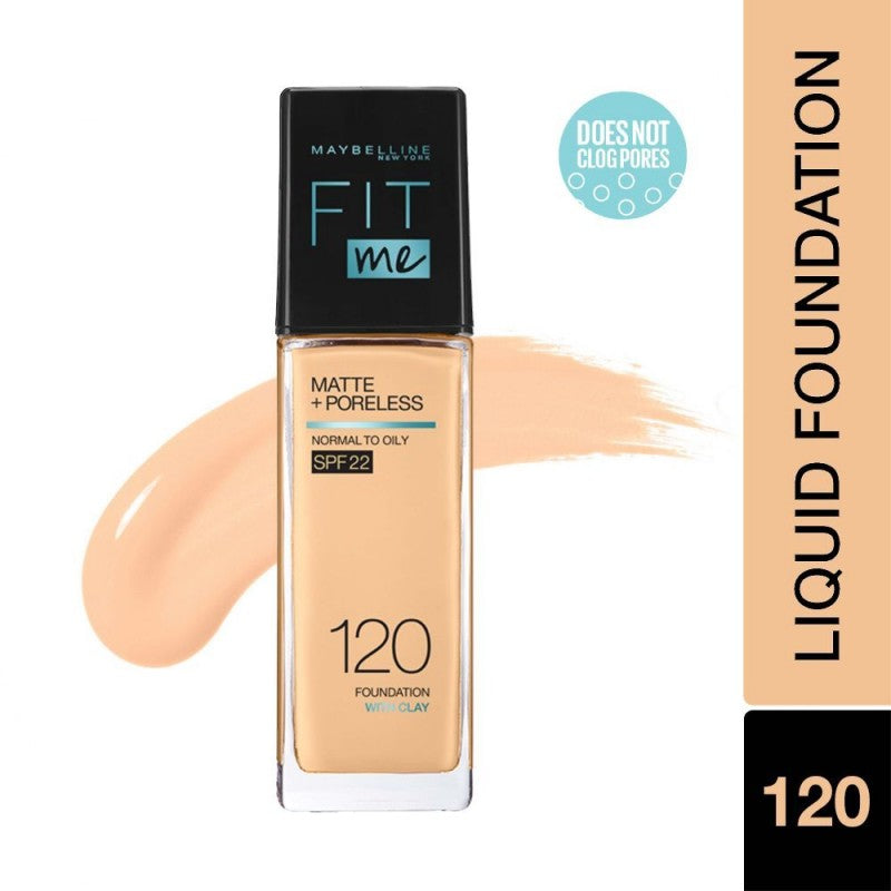 Maybelline - (120 Classic Ivory) FIT ME MATTE + PORELESS