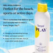 Cargar imagen en el visor de la galería, Supergoop! - PLAY ANTIOXIDANT BODY SUNSCREEN MIST SPF 30
