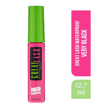 Cargar imagen en el visor de la galería, Maybelline - (Very Black) MASCARA GREAT LASH WATERPROOF
